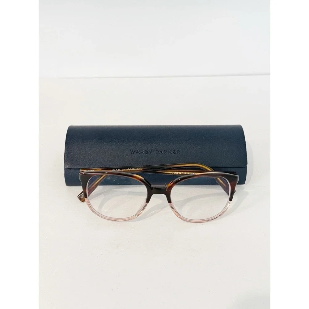 warby parker EUGENE N 615-51-17-140 Eyeglasses Frame With Hard Case Fast Shippin